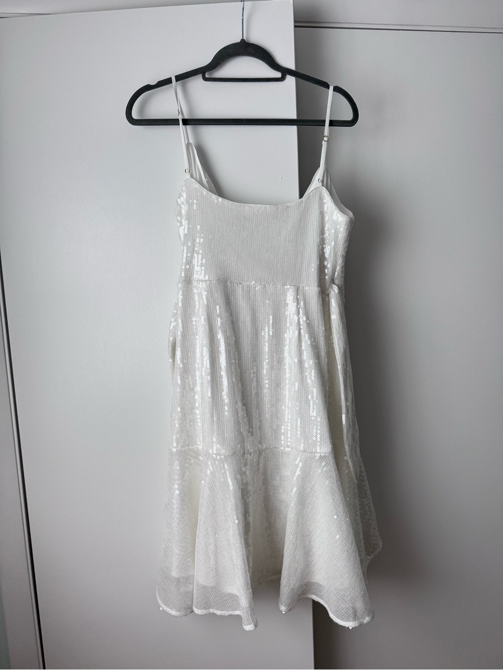 Hutch Zina sequin Wrap Dress in White size Medium - Picture 7 of 8